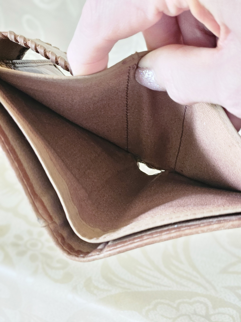 Vintage Fossil Patchwork Leather Wallet - Picture 6 of 9